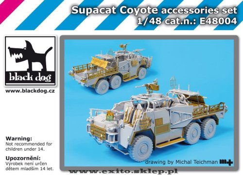 Go to product BLACK DOG E48004 - 1:48 Supacat Coyote accessories set