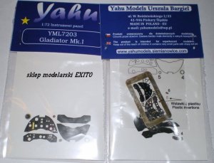 YAHU YML7203 - 1:72 Gloster Gladiator Mk.I - Instrument Panel
