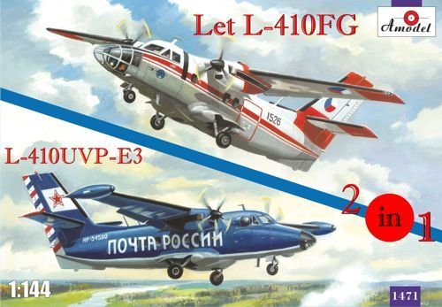 Go to product AMODEL 1471 - 1:144 Let L-410FG & L-410UVP-E3 Czechoslovakia, Russian