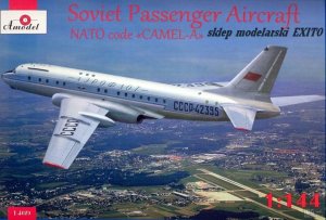 AMODEL 1469 - 1:144 Tupolev Tu-104A - Soviet Passenger Aircraft NATO code Camel-A