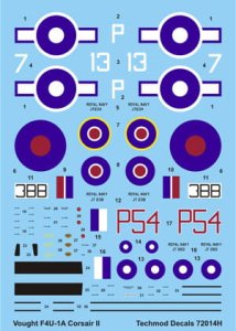 TECHMOD 72014 - 1:72 F4U-1 Corsair