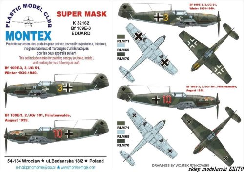 Go to product MONTEX K32162 - 1:32 Bf-109 E-3