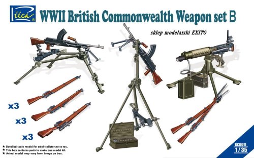 Go to product RIICH MODELS 30011 - 1:35 WW II British Commonwealth Weapon Set B
