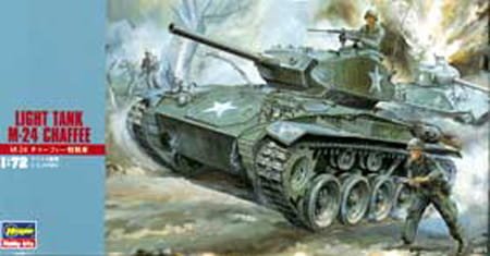 Go to product HASEGAWA MT19 - 1:72 Light Tank M-24 Chaffee