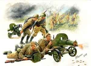 Go to product ZVEZDA 3584 - 1:35 Soviet Machineguns with Crew WWII