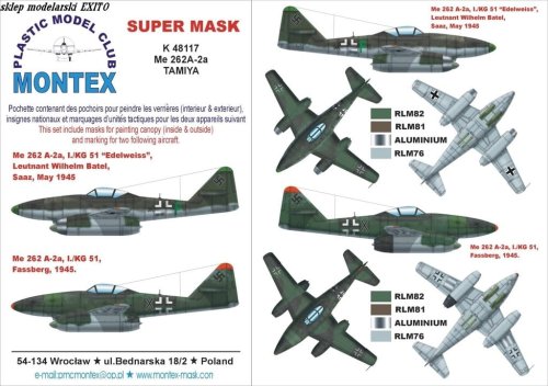 Go to product MONTEX K48117 - 1:48 Me-262 A-2