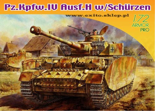 Go to product DRAGON 7497 - 1:72 Pz.Kpfw.IV Ausf.H w/ Schurzen