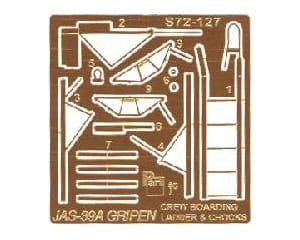 PART S72127 - 1:72 JAS-39 Gripen (crew boarding ladder, chocks)
