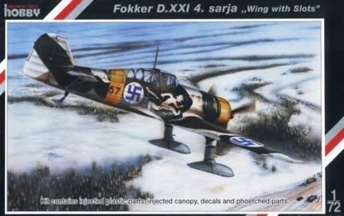 Go to product SPECIAL HOBBY 72116 - 1:72 Fokker D.XXI 4.Sarja Wing with slots