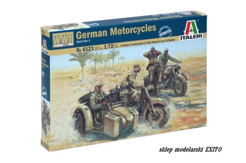 Go to product ITALERI 6121 - 1:72 WW II German Motorcycles