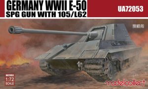 MODELCOLLECT UA72053 - 1:72 Germany WWII E-50 SPG Gun with 105/L62