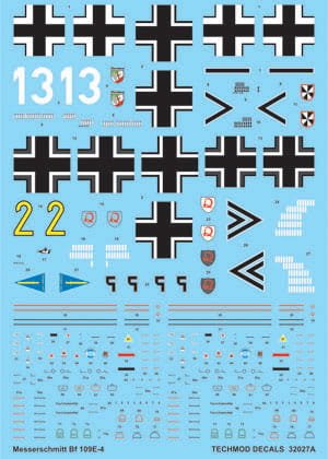 Go to product TECHMOD 32027 - 1:32 Messerschmitt Bf-109 E-4 w/masks
