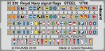 EDUARD 53230 - 1:700 Royal Navy signal flags - Steel
