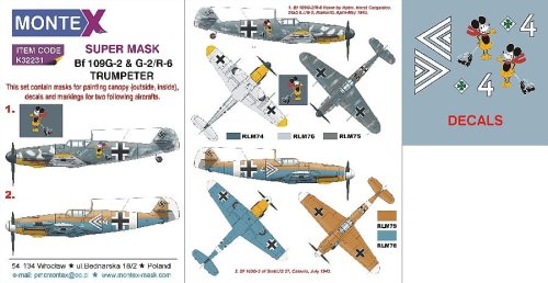 Go to product MONTEX K32231 - 1:32 Messerschmitt Bf 109G-2 & G-2/R-6