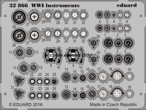 Go to product EDUARD 32866 - 1:32 WWI instruments