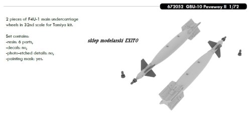 Go to product EDUARD 672052 - 1:72 GBU-10 Paveway II