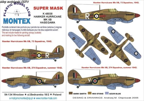 Go to product MONTEX K48038 - 1:48 Hawker Hurricane Mk.IIB