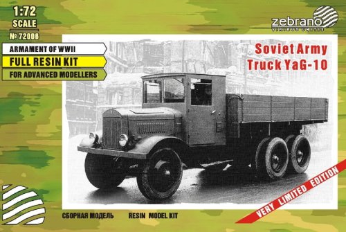 Go to product ZEBRANO 72006 - 1:72 YaG-10 Soviet Army Truck