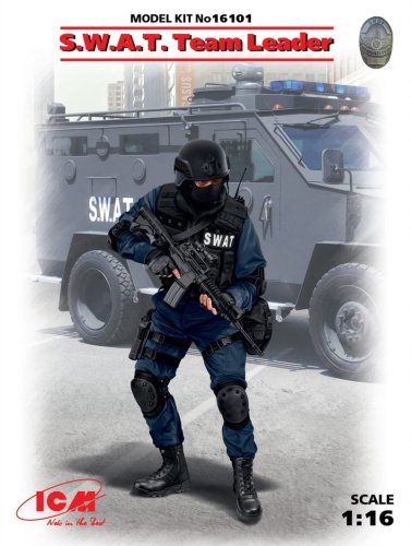 Go to product ICM 16101 - 1:16 S.W.A.T. Team Leader