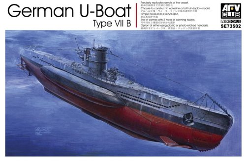 Go to product AFV CLUB SE 73502 - 1:350 German U-Boat Type VIIB