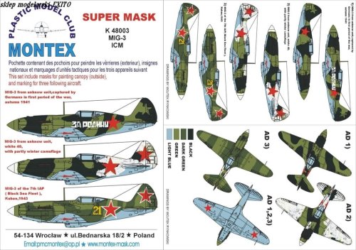 Go to product MONTEX K48003 - 1:48 MiG-3