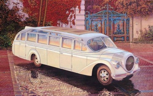 Go to product RODEN 724 - 1:72 Opel Blitzbus Ludewig Aero (1937)