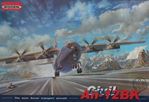 Go to product RODEN 048 - 1:72 Antonov AN-12BK Civil Version