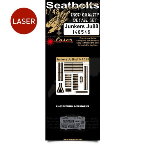 Go to product HGW 148546 - 1:48 Junkers Ju 88 seatbelts