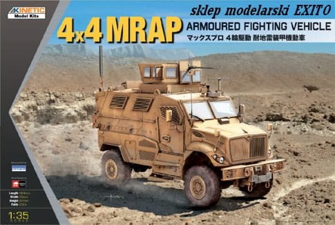 Go to product KINETIC 61011 - 1:35 4x4 MRAP Armoured Fighting Vehicle