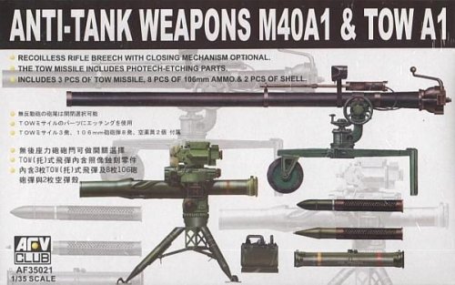 Go to product AFV CLUB 35021 - 1:35 Anti-Tank Weapons M40A1 & TOW A1