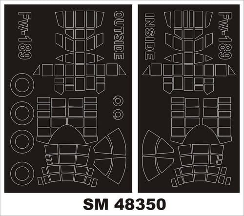 Go to product MONTEX SM48350 - 1:48 Focke Wulf Fw 189A-1 Nacht Jager