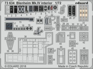 EDUARD 73634 - 1:72 Blenheim Mk.IV interior