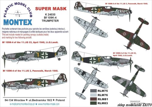 Go to product MONTEX K24030 - 1:24 Messerschmitt Bf-109 K-4