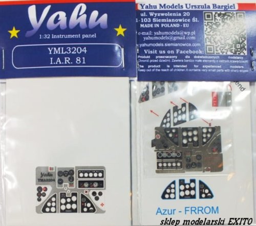 Go to product YAHU YML3204 - 1:32  I.A.R. 81 - Instrument Panel