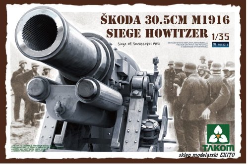 Go to product TAKOM 2011 - 1:35 Skoda 30,5cm M1916 Siege Howitzer - Siege of Sevastopol 1942