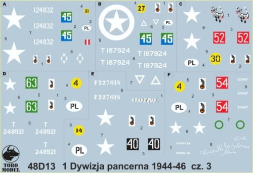 Go to product TORO MODEL 48D13 - 1:48 Polish 1st Armoured Division, 1944-46 vol.3