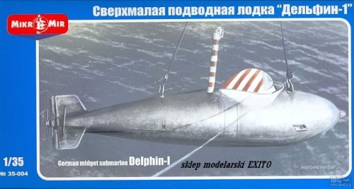 Go to product MIKROMIR 35004 - 1:35 German midget submarine Delphin-I