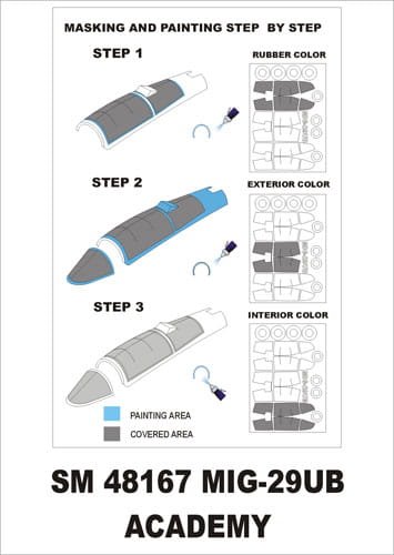 Go to product MONTEX SM48167 - 1:48 MiG-29 UB