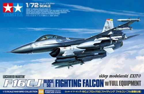 Go to product TAMIYA 60788 - 1:72 F-16CJ Block 50 Fighting Falcon w/ full equipment