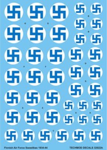 TECHMOD 32022 - 1:32 Finnish Air Force Swastikas and Serials 1934-44