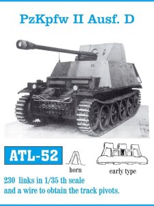 Friulmodel ATL-052 - 1:35 Pz.Kpfw.II Ausf. D metal tracks