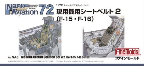 Go to product FINE MOLDS NA8 - 1:72 Modern Air Force Seatbelt set for model kits  #2 F-15 F-16