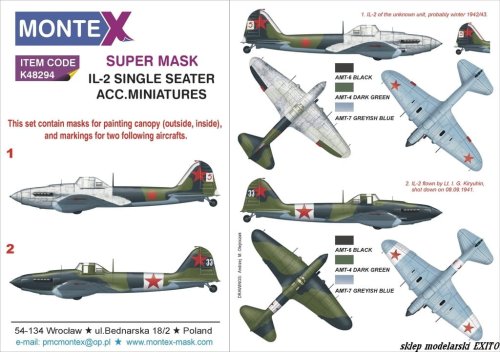 Go to product MONTEX K48294 - 1:48 IL-2 (single seater)