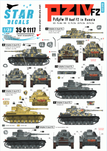 STAR DECALS 35-C1117 - 1:35  PzKpfw IV F2. PzKpfw IV F2 (early G) in Russia.