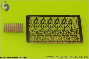 MASTER SM-350-073 - 1:350 American aircraft torpedo Mark 13 22.4in with late type trolleys
