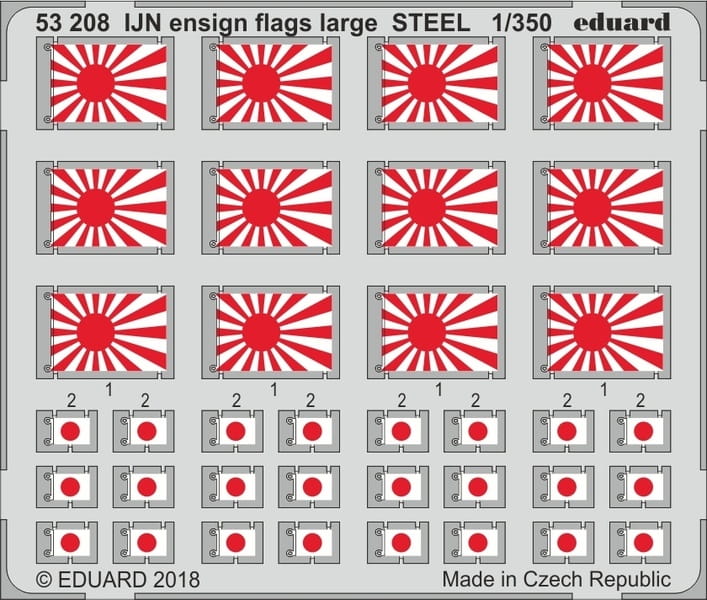 Go to product EDUARD 53208 - 1:350 IJN ensign flags large - Steel