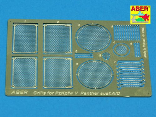 Go to product ABER G01  - 1:35 Panther ausf A/D grills