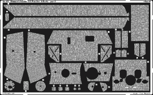 Go to product EDUARD 35487 - 1:35 Zimmerit Panther Ausf.A early