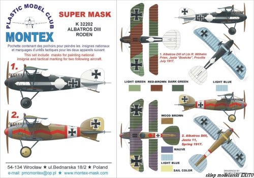 Go to product MONTEX K32202 - 1:32 Albatros D.III