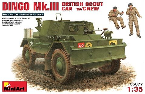 Go to product MINIART 35077 - 1:35 Daimler Dingo Mk 3 w/crew